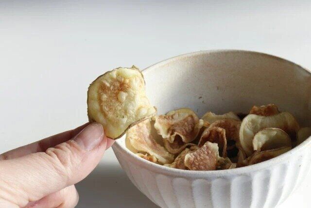 ダイソー 電子レンジチップスメーカー 完成 ポテトチップス