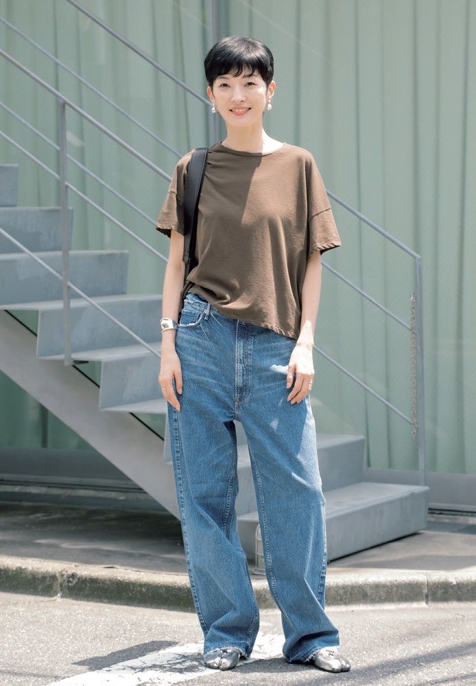 根本久仁子さんの私服スナップ アッパーハイツのオリビア