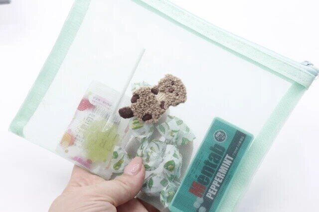 ダイソー フラットメッシュポーチ 使用例