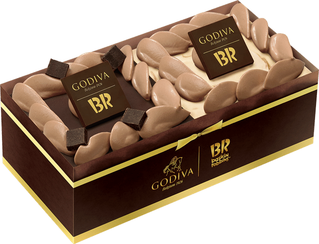 -ゴディバ監修-ショコラ&ヘーゼルナッツ アイスクリームケーキ