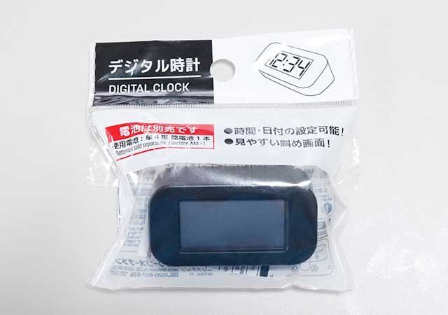 セリア デジタル時計 パッケージ