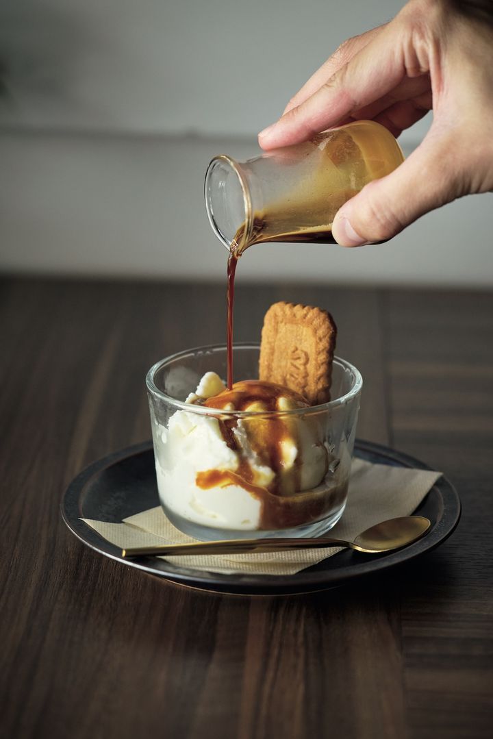 〈マルガージェラート 能登本店〉ミルクジェラート使用のアフォガート