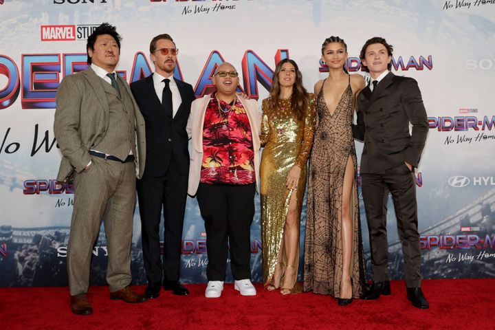 『スパイダーマン：ノー・ウェイ・ホーム』（2021）のワールドプレミアにて。