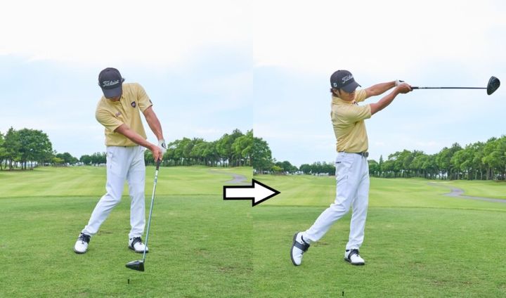 右へのミス“引っかけ”の簡単な修正方法！「右手だけハンドダウン」で握る