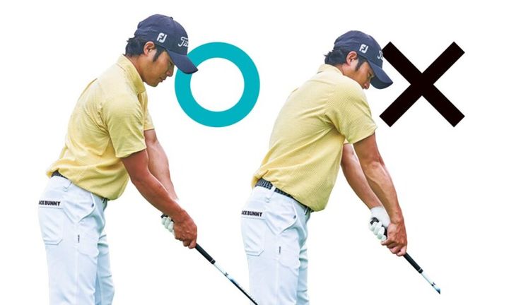 右へのミス“引っかけ”の簡単な修正方法！「右手だけハンドダウン」で握る