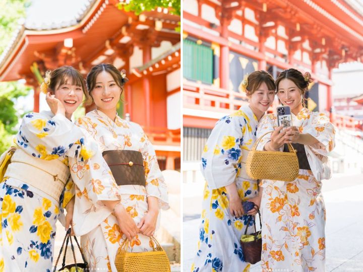 吉田優利、“浴衣姿”で親友2ショットを披露！「楽しい時間を過ごせました」