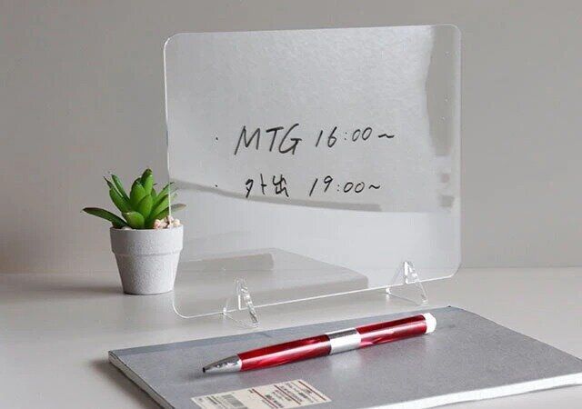 ダイソーのメモ用紙よりエコなクリアボード