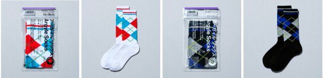 ファミマ コンビニエンスウェア アーガイルソックス