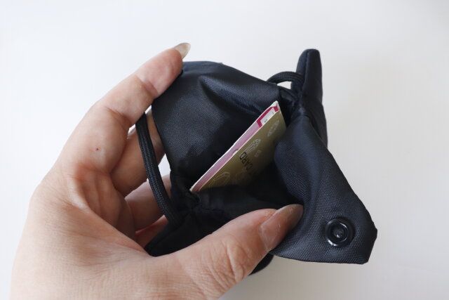 ダイソー ギョロ目マイクロショルダーバッグ 使用例