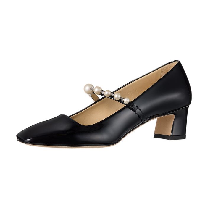 シューズ ヒール 4.5cm ￥129,800／JIMMY CHOO（ジミー チュウ）