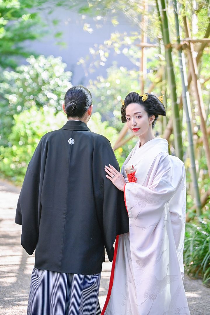 松島さんの両親が40年前に結婚式を行なった都内のホテルにて