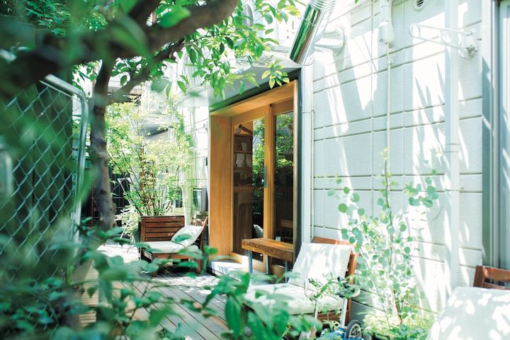 木漏れ日が差し込む気持ちのいい店