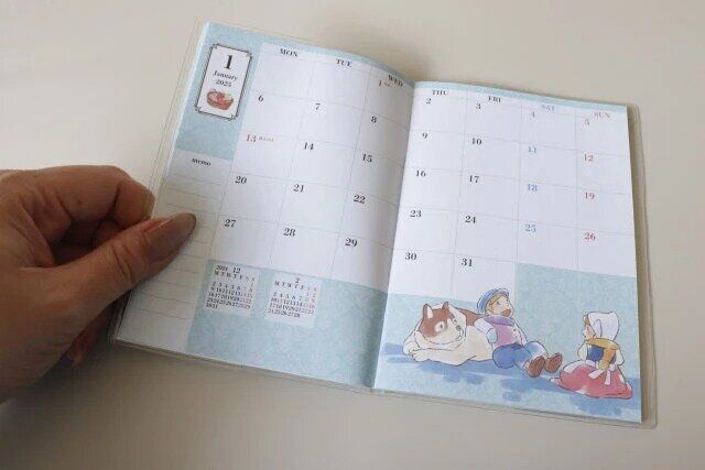 セリア 世界名作劇場A6ダイアリー デザイン