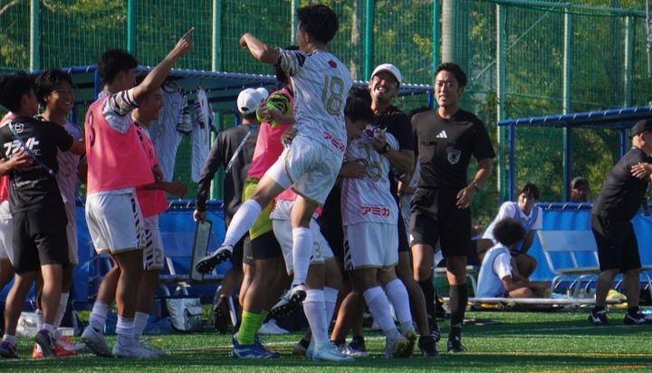 中京大が2-1で強豪流通経済大を真っ向勝負で撃破！昨年右ひざ前十字靭帯断裂のスーパールーキーFW増崎康清が決勝弾