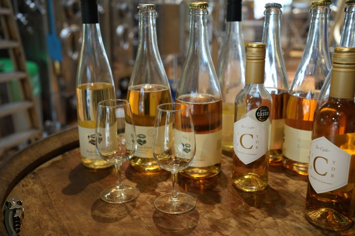 滞在中、無料のシードル醸造所見学ツアーに参加して、試飲するのも楽しい。