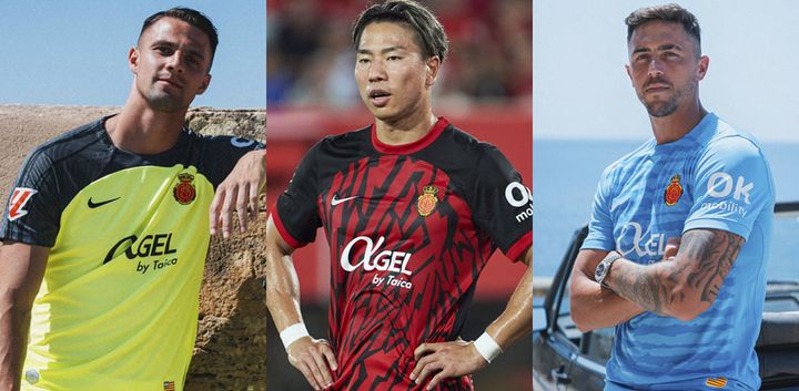浅野拓磨が所属！マジョルカの2024-25新ユニフォームを一挙紹介 アウェイとサードは「太陽と海」デザイン