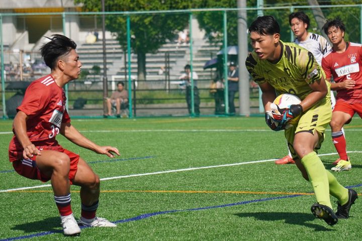 中京大のヴィッセル神戸アカデミーコンビが総理大臣杯初戦で流通経済大撃破に貢献！MF押富大輝主将、GK田村聡佑が躍動