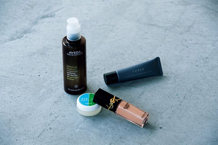 ボタニカル キネティクス ピュリファイング クリームクレンザー、ダムダム リトルワンダーリップアンドスキンバーム、オールアワーズ コンシーラー、THREE スムースオペレーターハイパフォーマンスクリーム