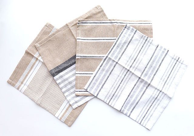 ダイソー姉妹店 Standard Products スタンダードプロダクツ リサイクルコットンキッチンクロス Sセット ベージュ