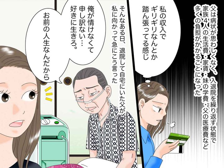 画像2: 病弱な父の代わりに働く