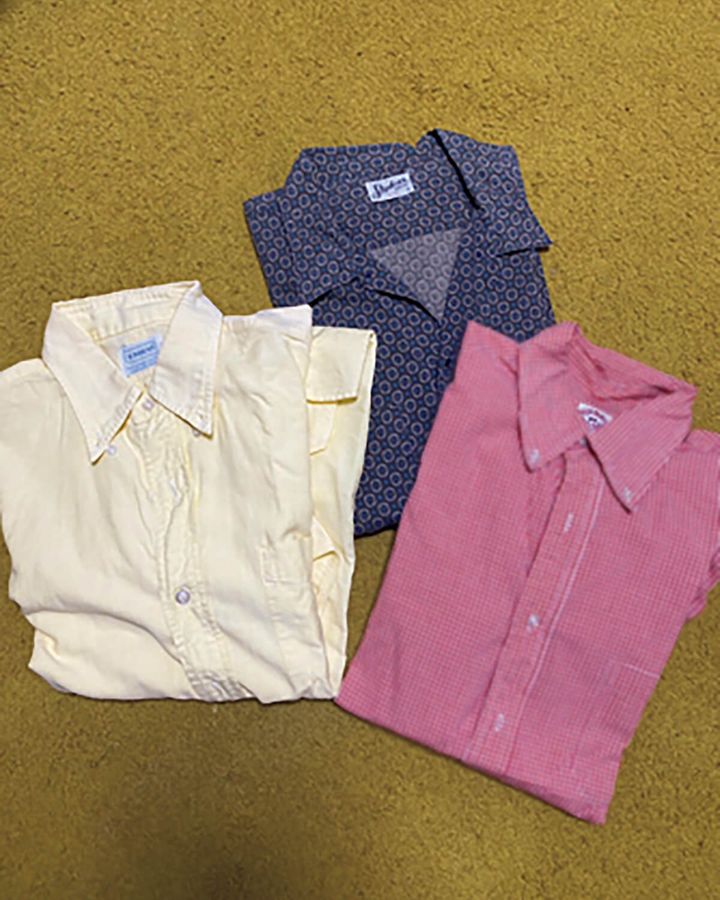 オープンカラーシャツ、ボタンダウンシャツ