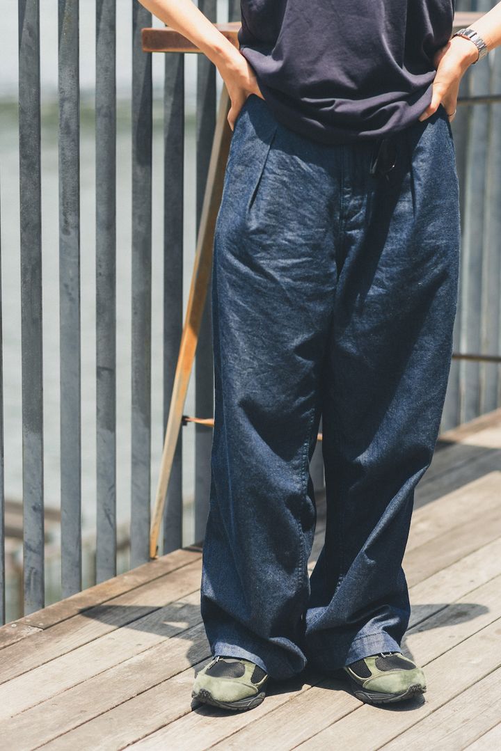 【愛用デニムSNAP】《Ai no de》のデニムパンツは薄手だから夏でも快適！ワントーンでシンプルに着たい