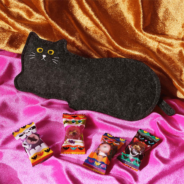 オリジナル ハロウィン黒ネコペンケース