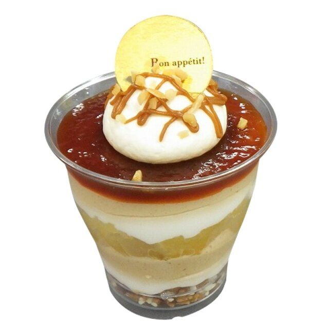 シャトレーゼ りんごと塩キャラメルのカップデザート