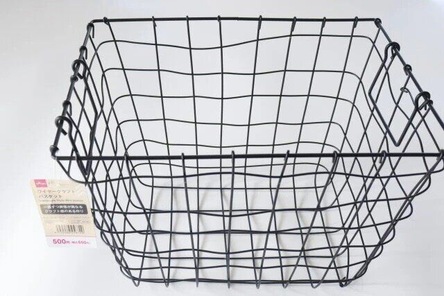 ダイソー ワイヤークラフトバスケット 商品タグ