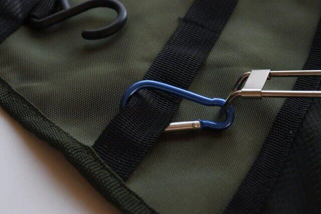 ダイソー ハンギングラック用サイドオーガナイザー ベルト カラビナ