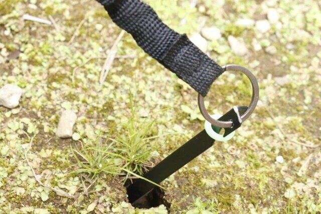 ダイソー ペグ用蓄光リング（12個） 使用例