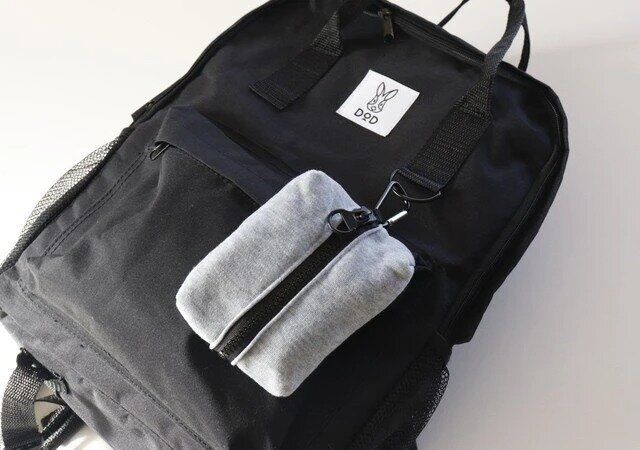 ダイソー ポケティケース（カラビナ付） 使用例