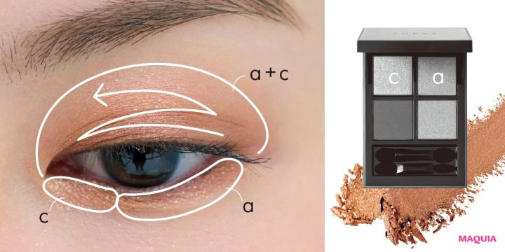 THREEの最新アイパレットを“着回し”。ヌーディーEYEから囲み目まで、こんなに使える！_5