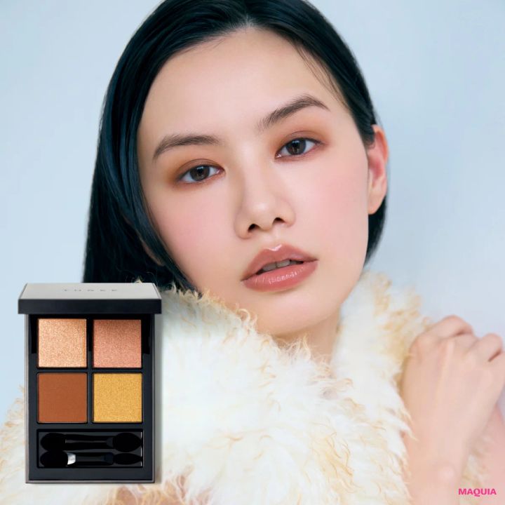 秋 THREE アイパレット メイク