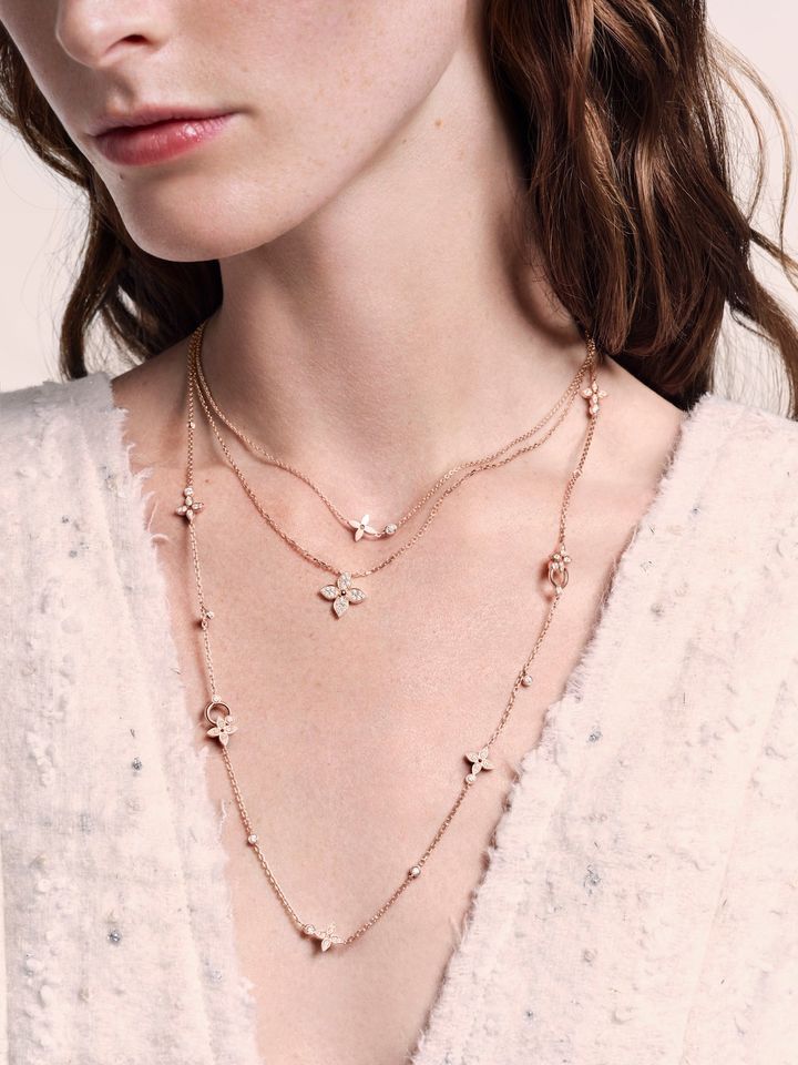 「イディール ブロッサム」ネックレス 下（RG×ダイヤモンド）￥1,875,500