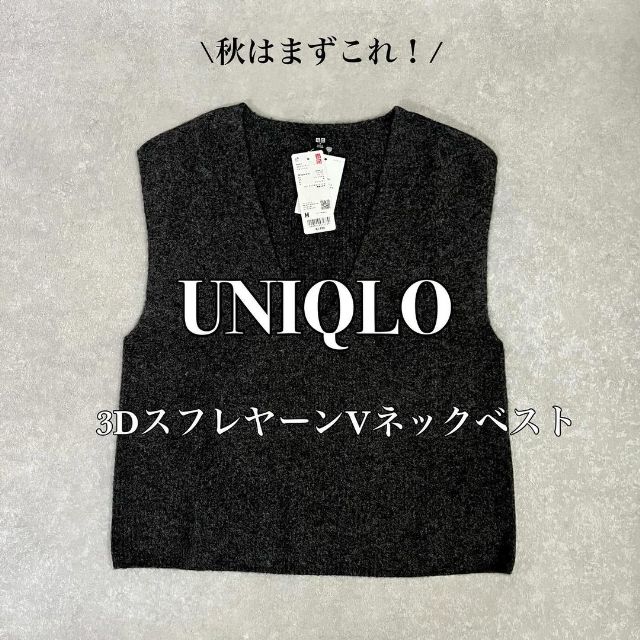UNIQLOの3DスフレヤーンVネックベスト