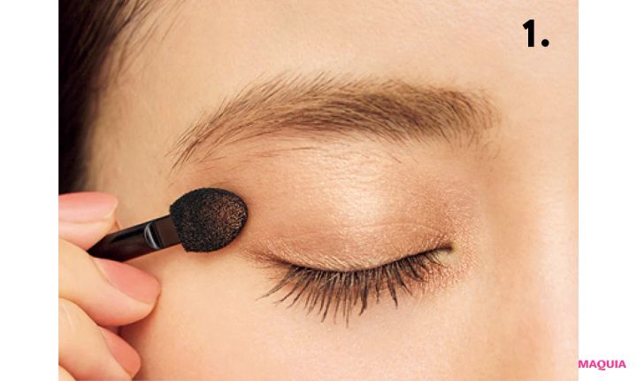 泉 里香さん×最旬アーティストが提案！ 秋のアイメイク、コーラル＆ゴールドはどう使う？_14