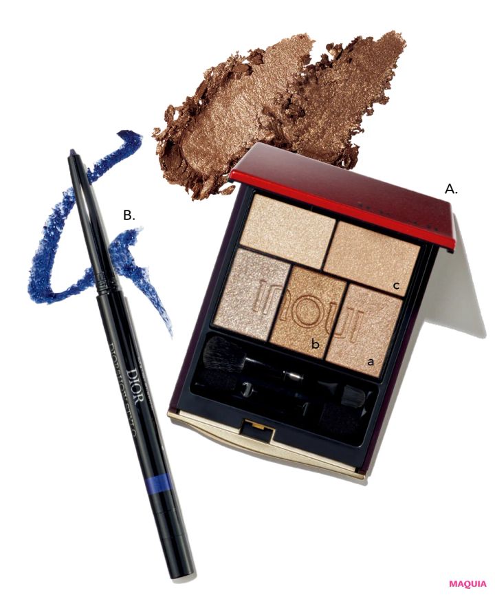 泉 里香さん×最旬アーティストが提案！ 秋のアイメイク、コーラル＆ゴールドはどう使う？_12