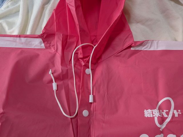 レインポンチョのスナップボタン