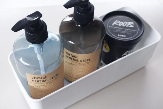 セリア ボトルラック（床置き） 使用例