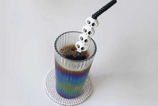 ダイソー ハロウィンキャラクターストロー（5本） 使用例