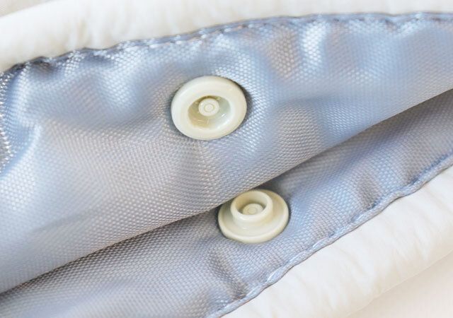 ダイソー ダウン風中わたトートバッグ 開口部