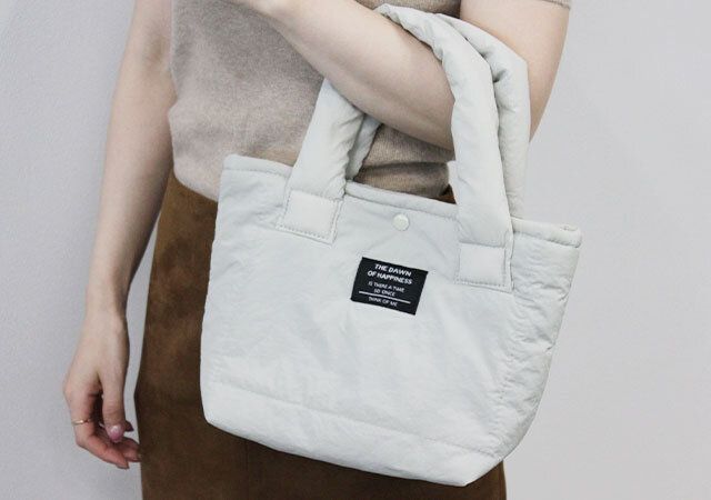 ダイソー ダウン風中わたトートバッグ サイズ