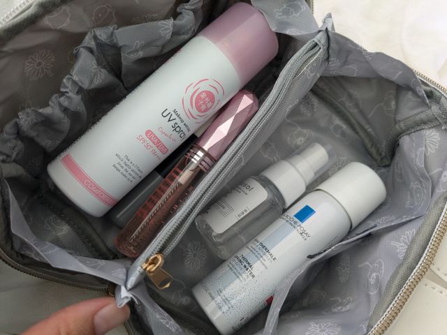 ポーチにアイテムを収納した状態