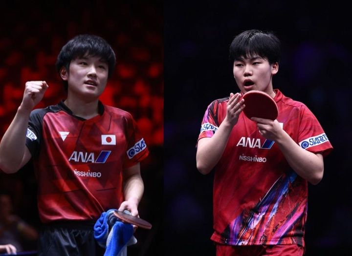 張本智和、松島輝空（C）WTT