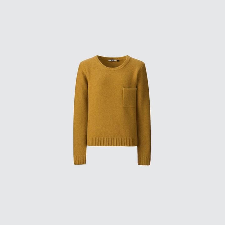 ラムポケットクルーネックセーター ¥3,990