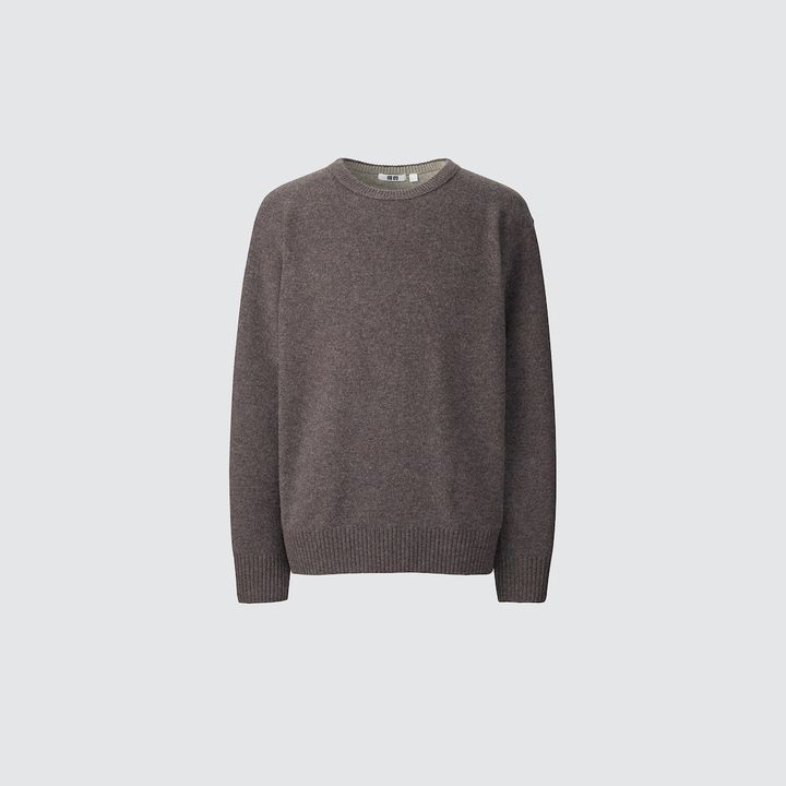 バイカラーラムクルーネックセーター ¥3,990