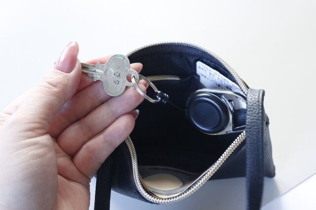 ダイソー リールキーホルダー（クリップ付） 使用例