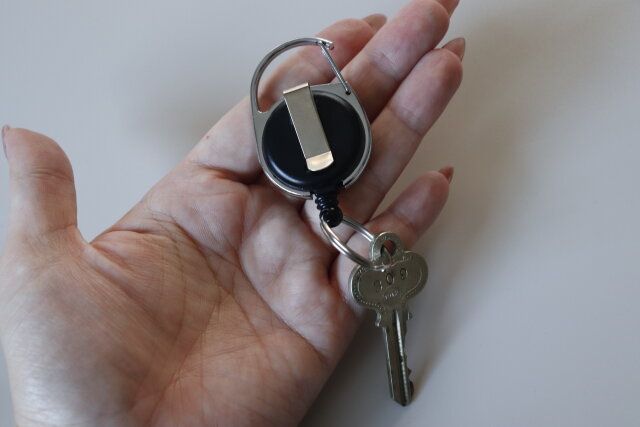 ダイソー リールキーホルダー（クリップ付） フック