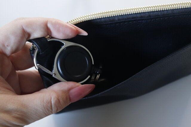 ダイソー リールキーホルダー（クリップ付） 装着